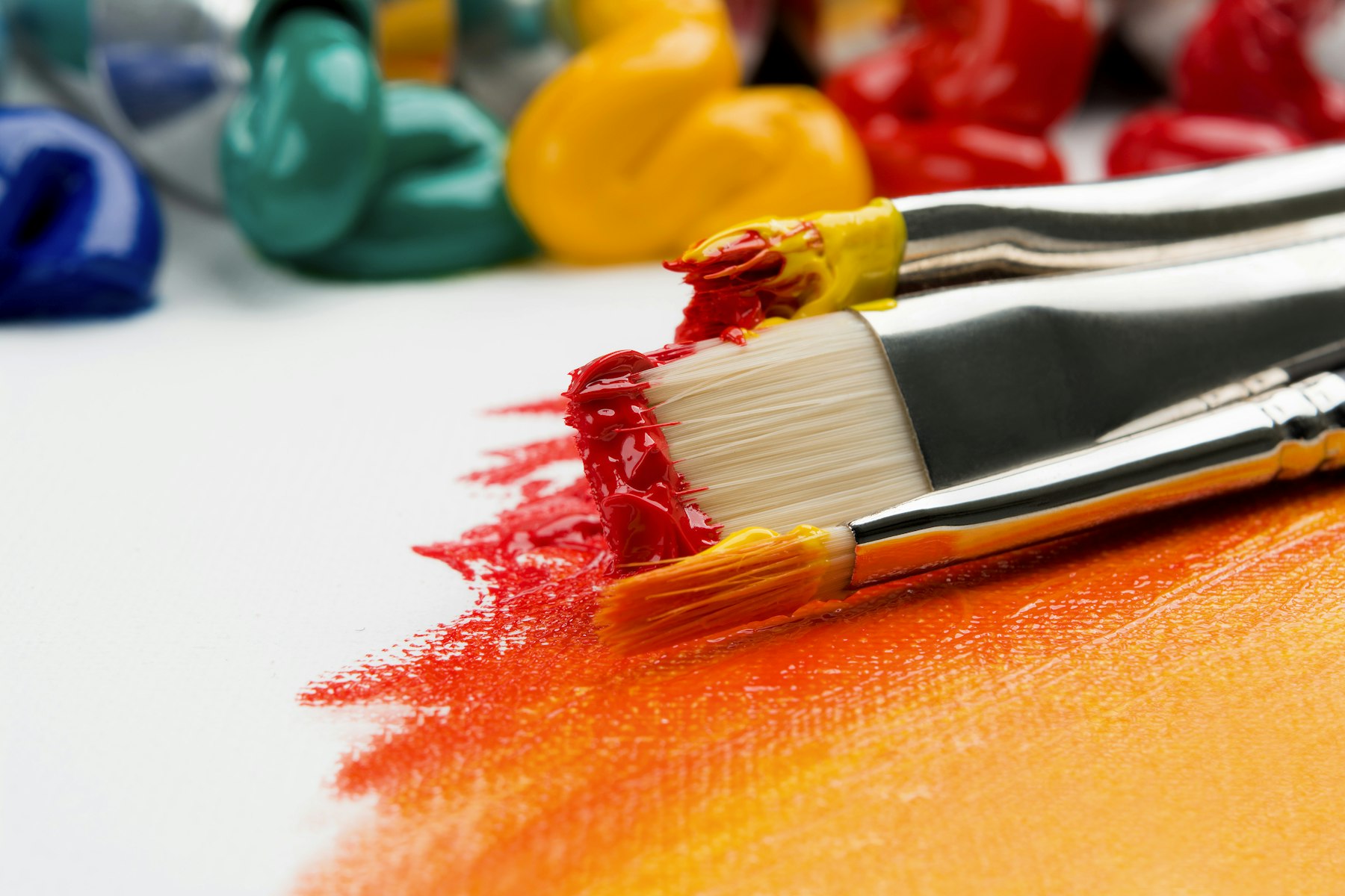 Custom paint brushes set